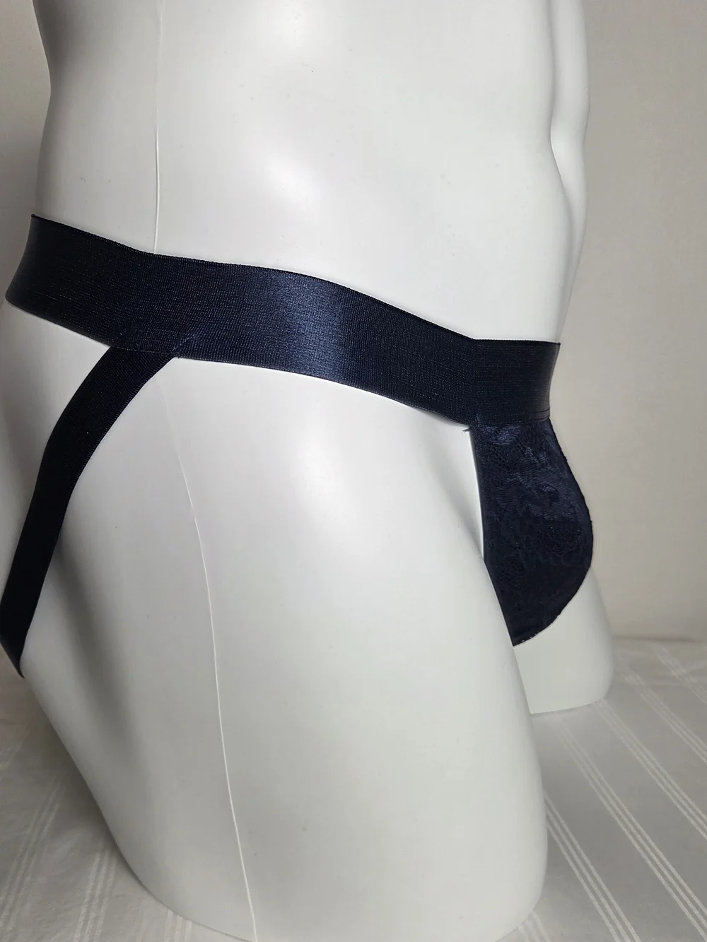 Cosabella Navy Blue Lace Jockstrap